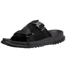 SAGACE/модные мужские Тапочки большого размера; Повседневная пляжная обувь с мягкой подошвой; Туфли с круглым носком на плоской подошве; подходят для тапочек