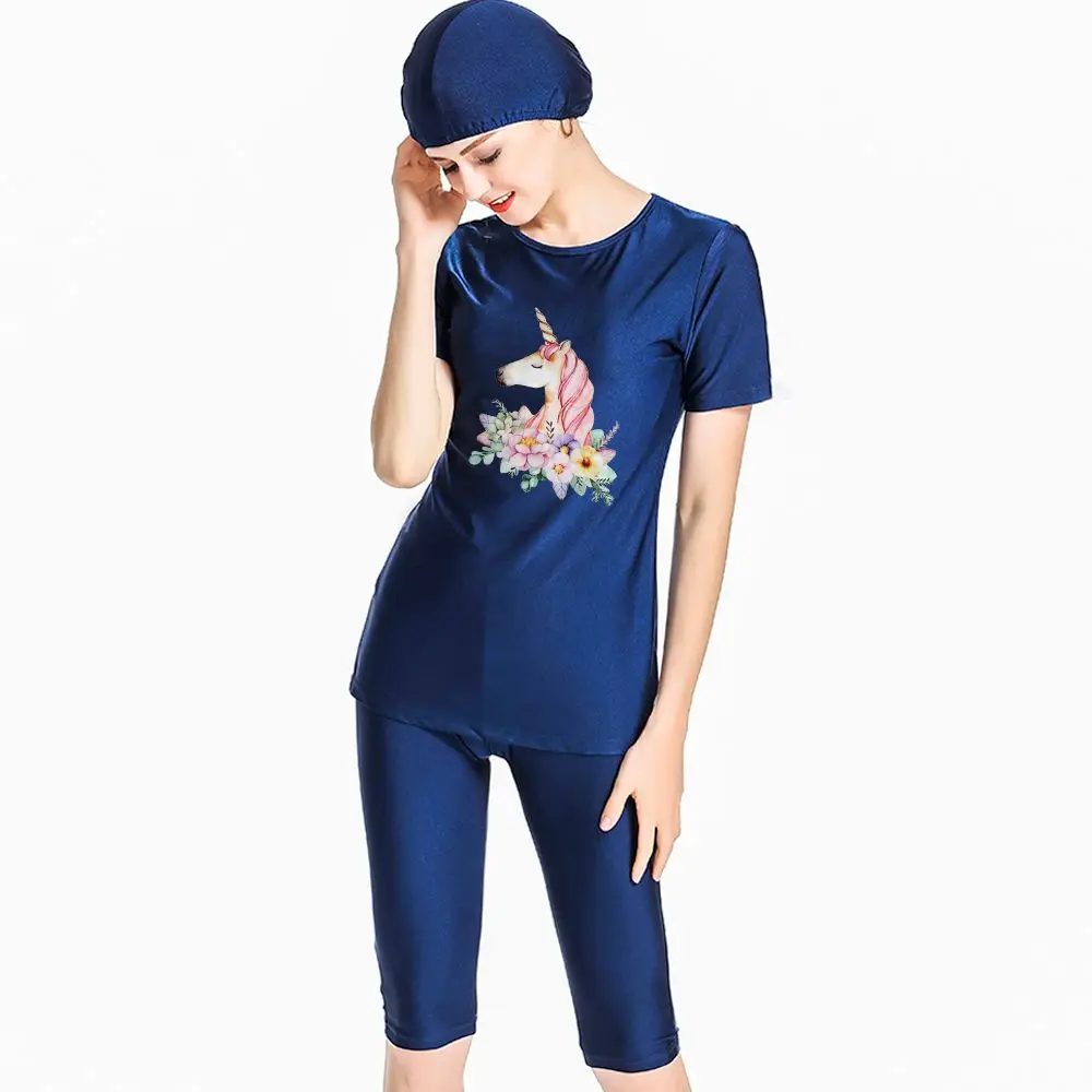 S-4XL размера плюс женская одежда для плавания новинка 2019 Lslam Hijab Мусульманский