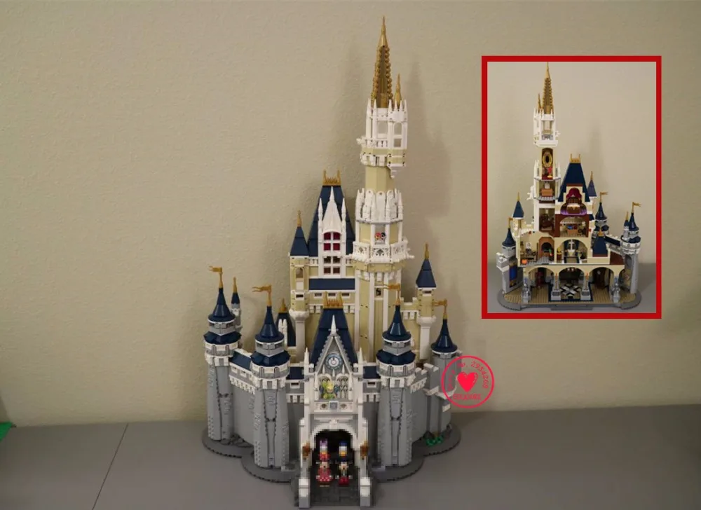 4080pcs Cinderella Princess Castle City fit legoings princess dream castle figures Building Block bricks Kid DIY Gift Toy 71040