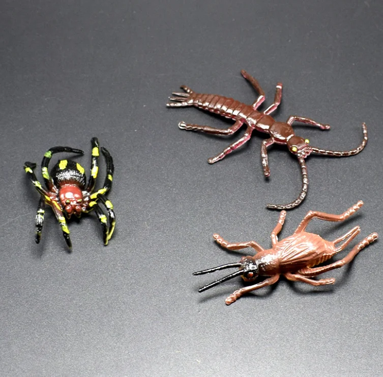 12 шт. забавные детские игрушки подарок Хамелеон Цельсия паук насекомое, Жук скорпион игрушка коллекция животных модели Фигурки