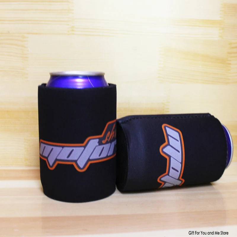 

100pcs/lot Neoprene Can cooler Sleeve Beverage With Bottom Beer Cup Cover Case Bottle Cup Holder Drink Ware Stubbie For Business