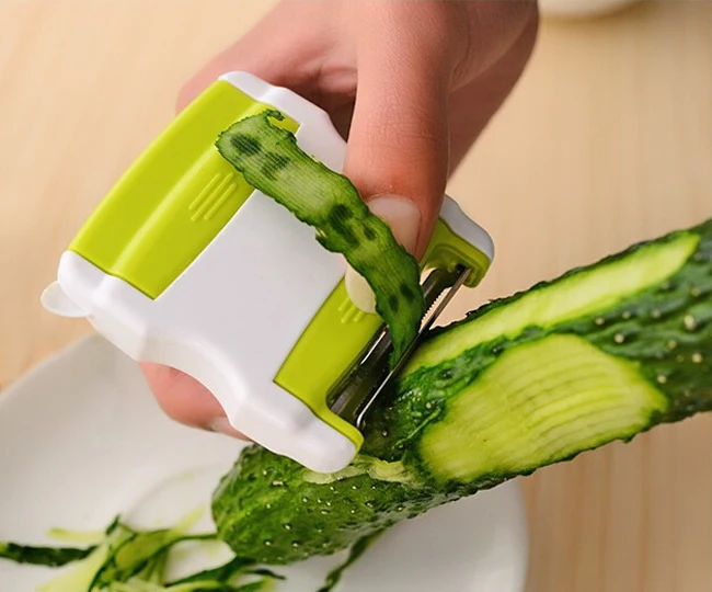Buy 1pc Multi function Green Vegetable Grater Peeler