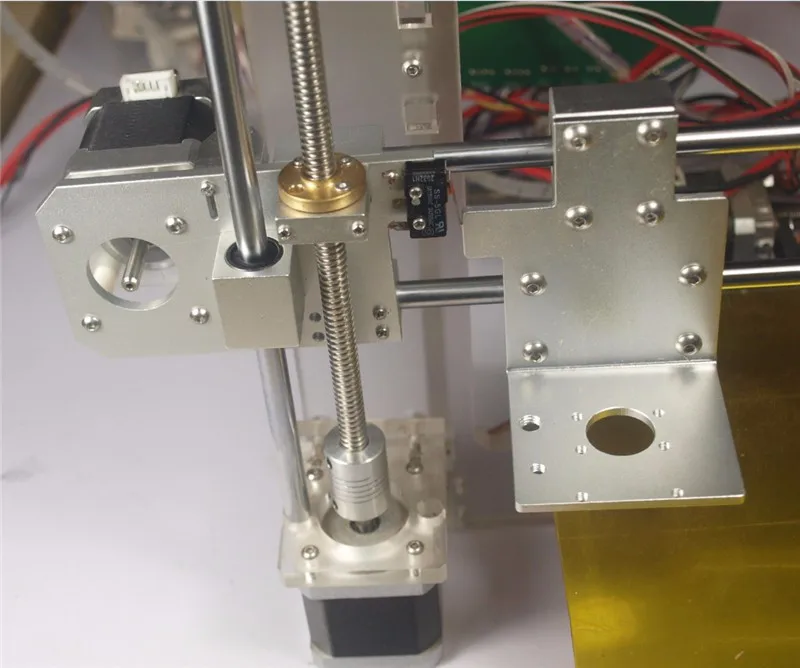 Funssor Reprap Prusa i3 все металлические X торцевые направляющие+ X торцевой двигатель для DIY Prusa 3D принтер серебристого цвета