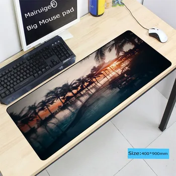 

Mairuige Pool Water Beach Ocean Palm Trees Sunset Print Large Lock Edge Mousemat Computer Gift Mousepad Gaming Speed Mice Mat