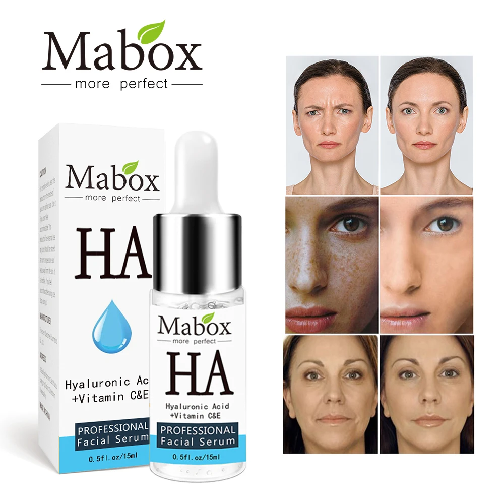 Mabox Retinol Сыворотка для лица + шесть пептидов Сыворотка для лица 24 К к золото Гиалуроновая кислота увлажняющая уход за кожей отбеливание AntiAnging