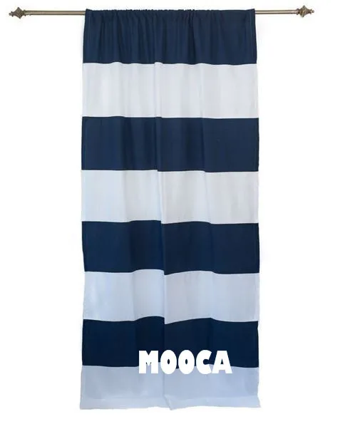 100 Cotton Navy Blue And White Horizontal Stripe Curtain Panel For 100 Cotton Navy Blue And White Horizontal Stripe Curtain Panel For Living Room Nursery Curtains
