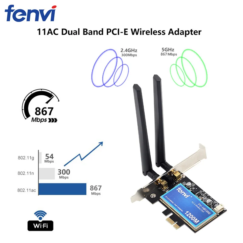 1200 Мбит/с Broadcom BCM94360CS2 Настольный PCI беспроводной адаптер WLAN Wi-Fi карта с BT4.0 802.11ac 2,4 г/5 ГГц для Hackintosh рабочего стола