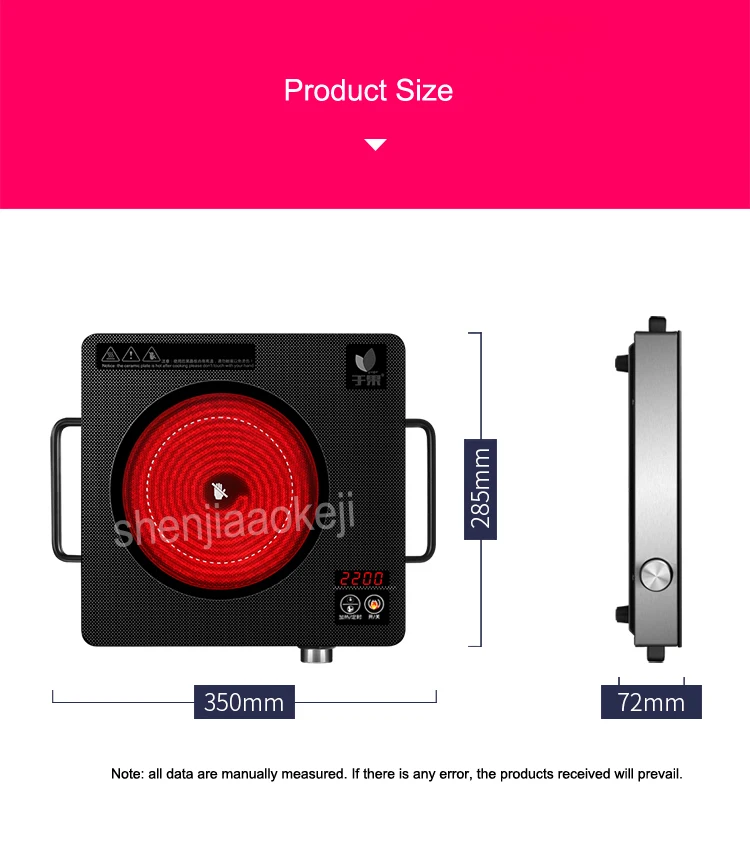 Индукционная плита дома электрический керамика обогреватели 2200 Вт 220 В Multi Функция Горячие таблички быстрый нагрев предустановки/Touch кол