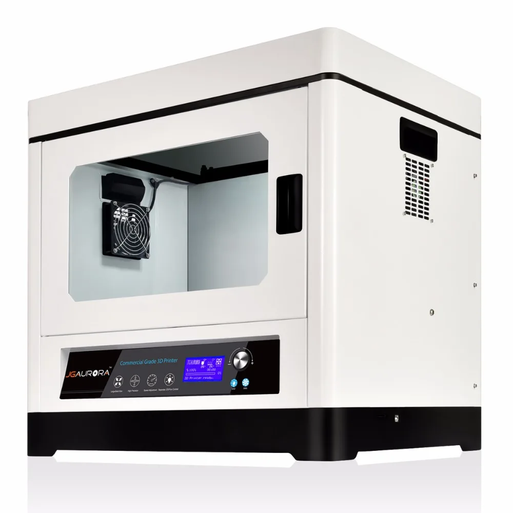 

JGAURORA High precision large build 350*250*300mm fully closed metal structure ABS PLA TPU WOOD filament 1.75mm for 0.4mm