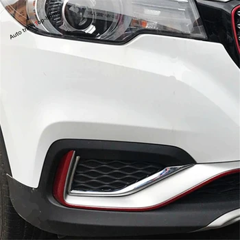 

Yimaautotrims Front Fog Lights Lamp Eyelid Eyebrow Cover Trim ABS For MG ZS 2018 2019 2020 / Bright Look Chromium Styling