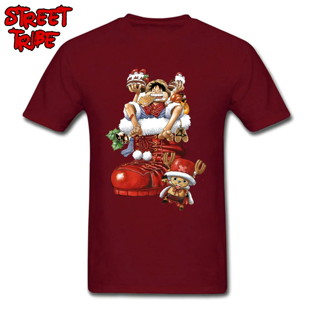 3D Printed Prevalent Short Sleeve Casual T-Shirt 100% Cotton Fabric Round Collar Student Tops Tees Tops & Tees Father Day tony chopper monkey d luffy roronoa zoro one one piece maroon