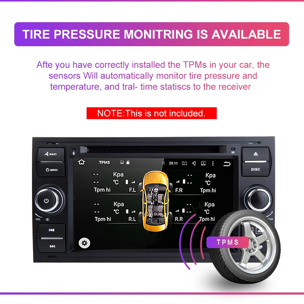 Perfect 2 din Android 9.0 Car DVD Player Multimedia For Ford Focus 2 3 Ford Fiesta Mondeo 4 Kuga C-Max S-Max Fusion Transit GPS Radio 15