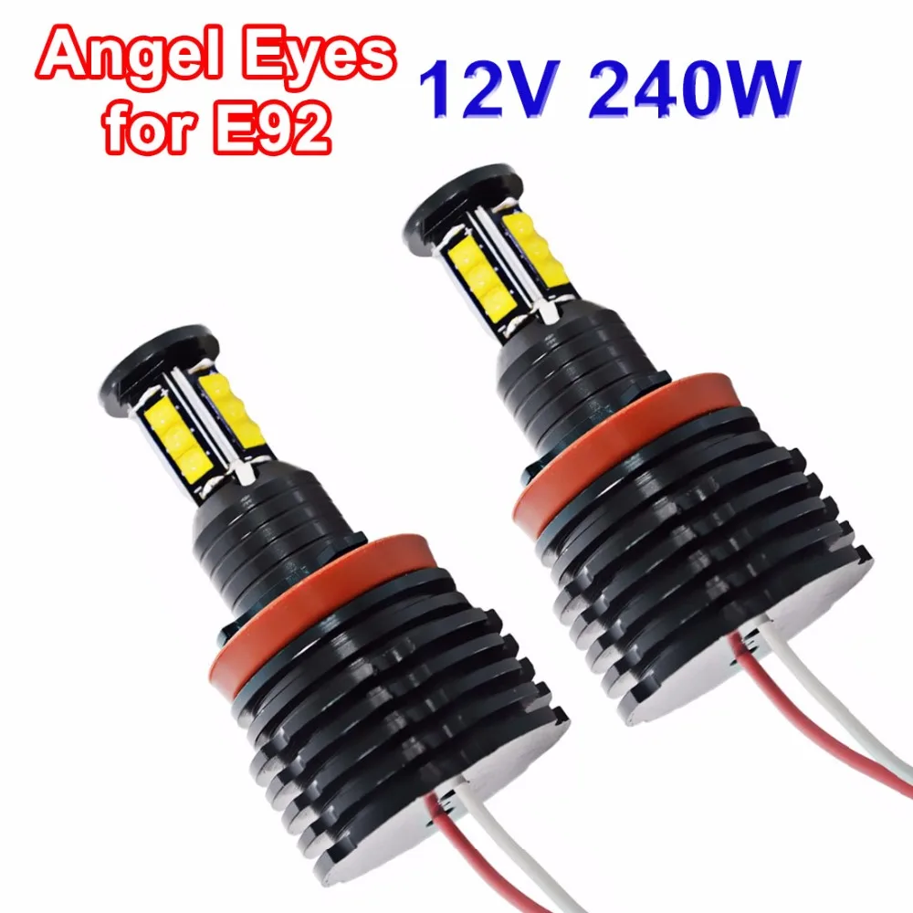 Hippcron 2*120W 240W Светодиодные Габаритные огни глаза ангела H8 CREE светодиодный LED чипы