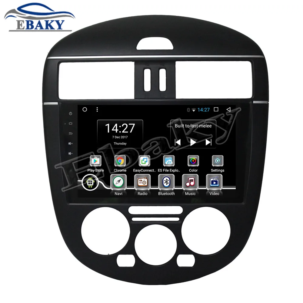 Sale NaviTopia 9inch 1GB/2GB RAM Quad Core/Octa Core Android 7.1/8.1 Car DVD Radio for Nissan Tiida L 2011 2012 2013 2014 2015 GPS 9