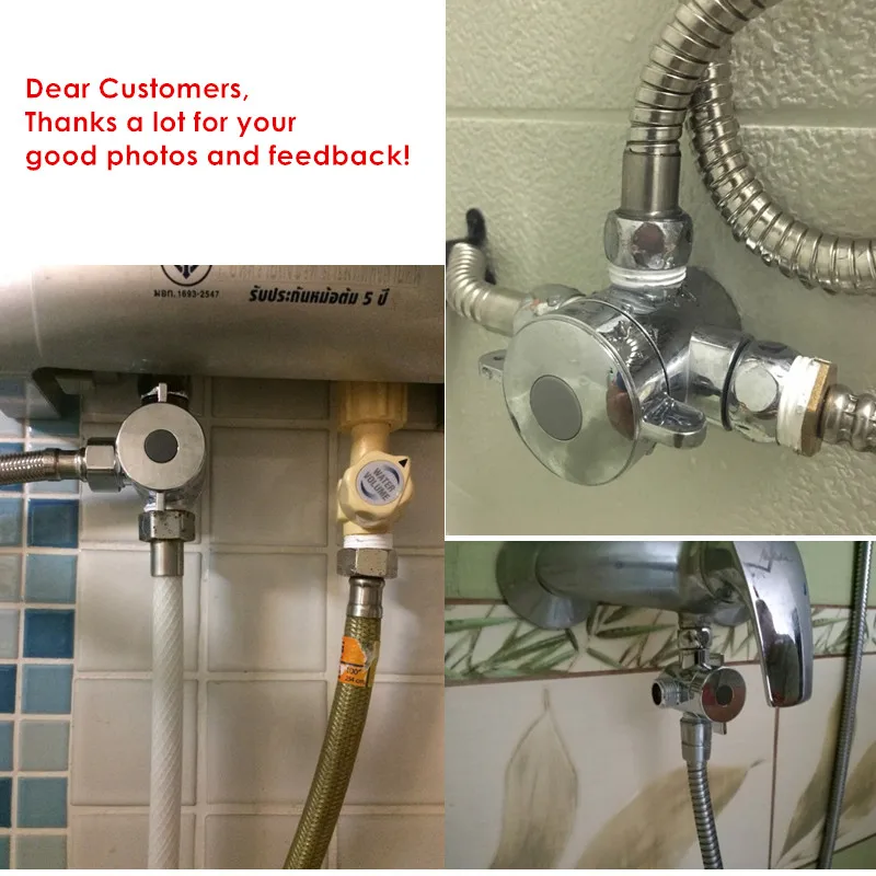 shower diverter real photos