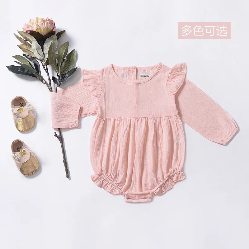 Ins European&America Toddler Kids Girl Ruffles Rompers Baby Girl