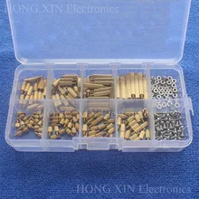 Spacer-Board Assortment-Box-Kit-Set Screws Plastic Box Threaded Standoff Brass PCB Nut