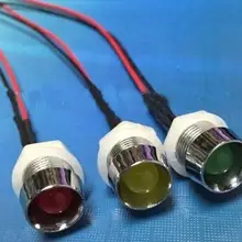 24 V с пластиковый держатель светодиода F8 8 мм белые, красные, зеленые, синие, желтые RGB светодиодный светильник с 20 см провода x 100 шт