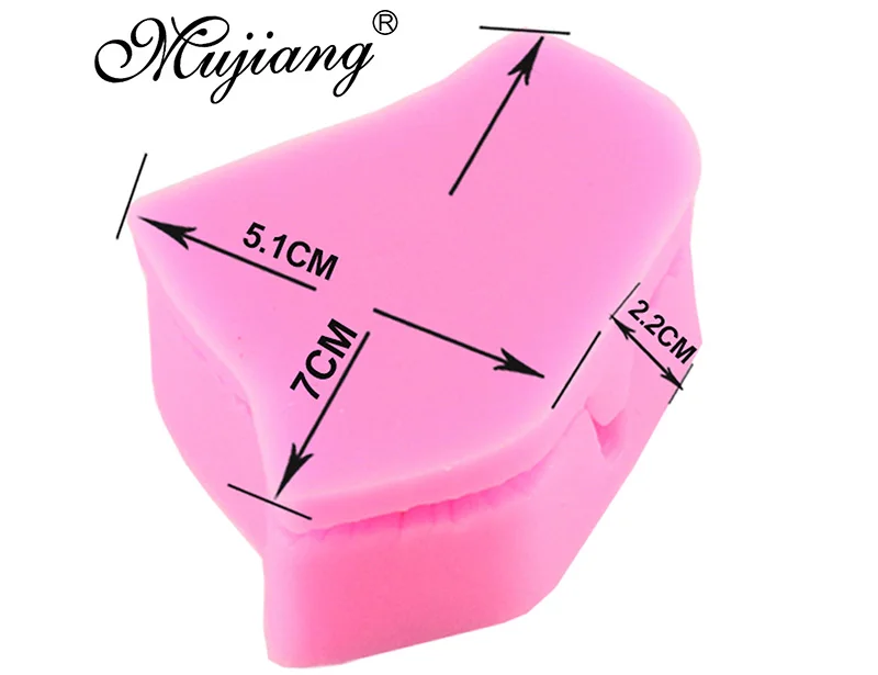 Mujiang лист силиконовый Прессы плесень цветок решений торт границы Помады Украшения Торта Инструменты шоколадные конфеты полимерная глина формы