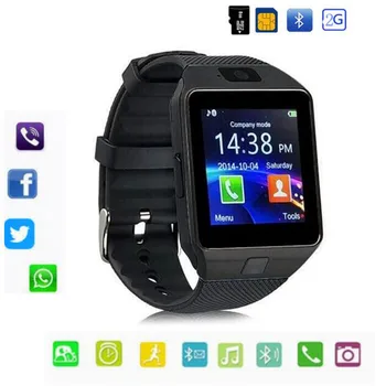 

Bluetooth DZ09 Smart Watch Support 2G SIM Max 8G TF Card Camera For Android apple ios Children Women watch Phone With Retail Box