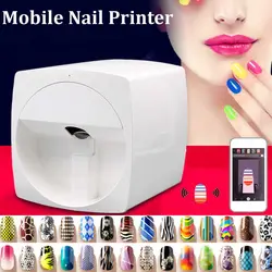 Мобильный цифровой принтер для ногтей маникюрная передача фото шаблон цветной печати передачи дизайн с картинками оборудование для