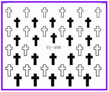 

1X Nail Sticker Cross Water Transfers Stickers Nail Decals Stickers Water Decal Opp Sleeve Packing YU498