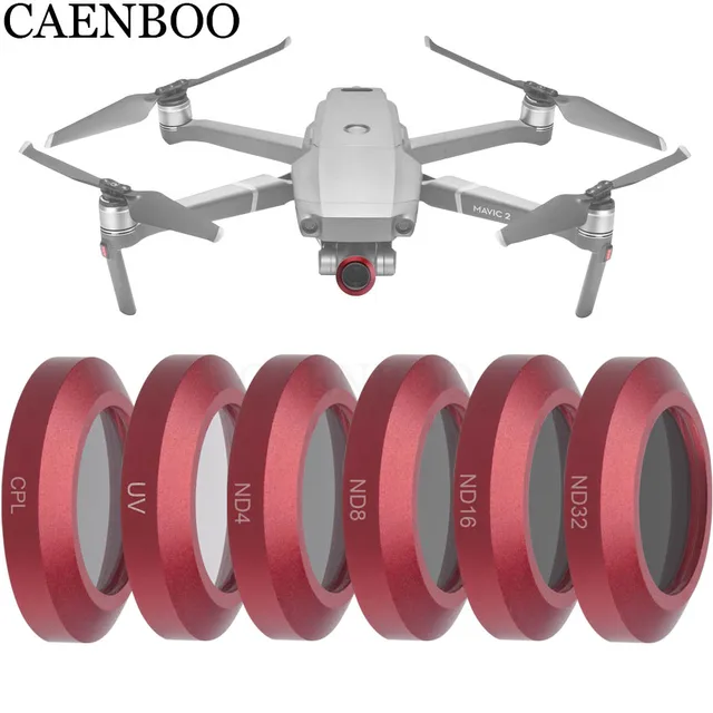 $37.65  CAENBOO For DJI Mavic 2 Zoom Neutral Density ND4+ND8+16+ND32+UV+CPL Drone Filter Optical Glass Mult