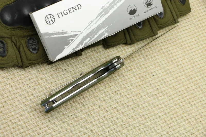 TIGEND #1818 тактический складной нож D2 лезвие G10 + стальная ручка Кемпинг Охота