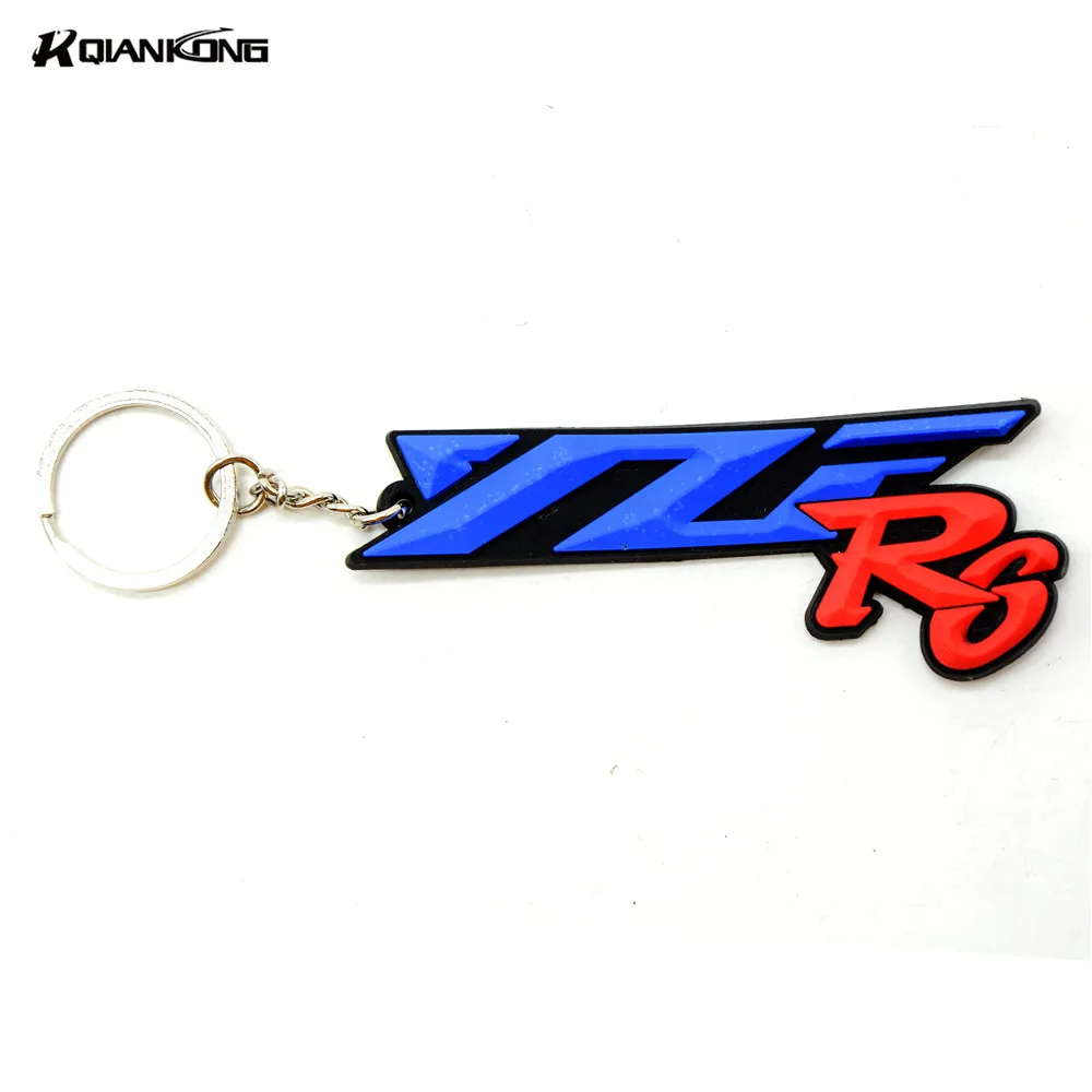 

R QIANKONG 3D Motorcycle Accessories KeyChain Rubber Motorcycle Key Chain For YAMAHA YZF R1 R6 1999 - 2017 R6 1999 - 2017