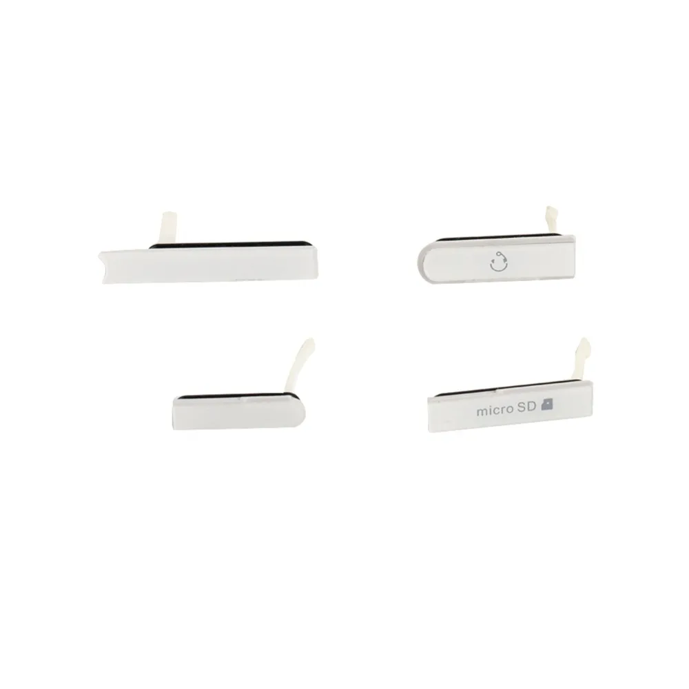 

For Sony Xperia Z L36h SIM Card Cap + Micro SD + Earphone Jack + USB Charging Port Dust Plug Cover for Sony C6602 C6603