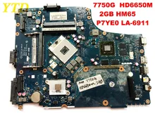Original for ACER 7750 7750G laptop motherboard 7750G HD6650M 2GB HM65 P7YE0 LA-6911P tested good free shipping connectors