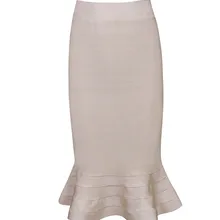 Стиль нет. S117 оборками Bodycon повязку юбка