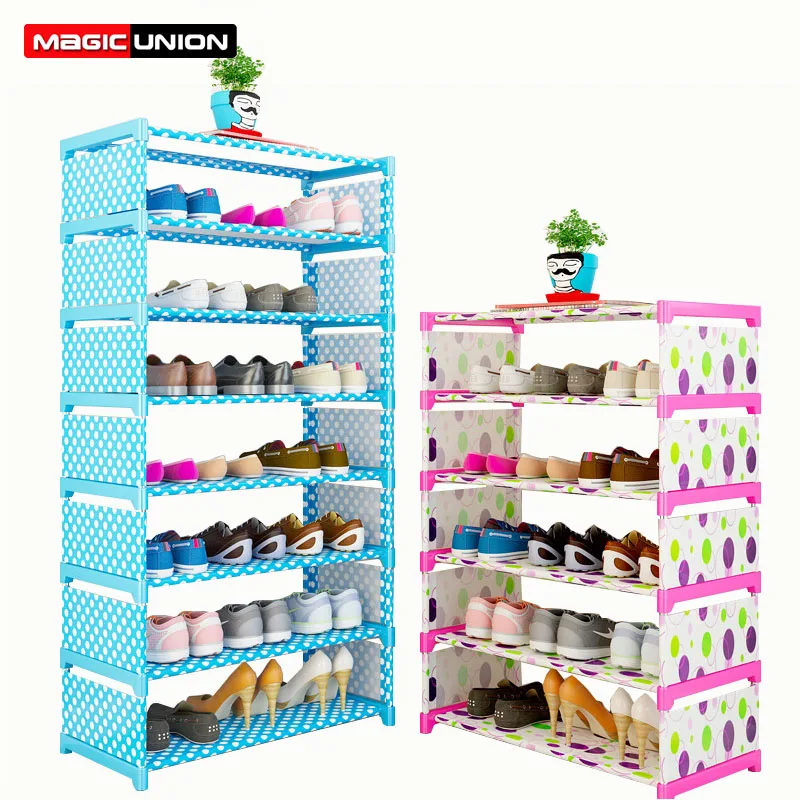 

Magic Union Simple Dustproof Shoe Shelf 3/4/6 Layers Assembly Shoe Rack Storage Shelf Shoe Cabinet Home Dormitory Shoe Rack