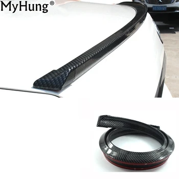 

New Promotion Carbon Fiber Rubber Car Rear Spoiler Wing Universal Exterior Rear Spoiler Kit Decorat Car-Styling For All Cars