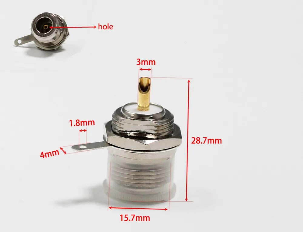 1 шт. разъем Jack n гайка RF коаксиальный преобразователь коннектор обжимной RG316, RG174, LMR100 прямой, никелированный Новинка