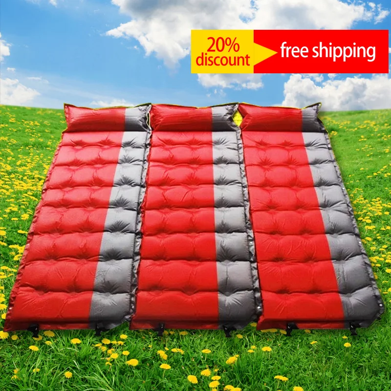 Self Inflatable air mattress Picnic camping Aerated Mat ...