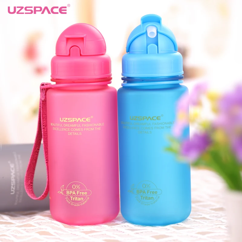 2017 Real Uzspace Portable Straw My Cup Of Children's Plastic Water Bottles Of 400 Ml Of Eco Friendly Students Leakproof Kettle 2017 Real Uzspace Portable Straw My Cup Of Children's Plastic Water Bottles Of 400 Ml Of Eco Friendly Students Leakproof Kettle