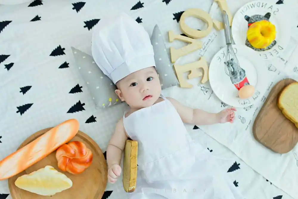baby chef photography