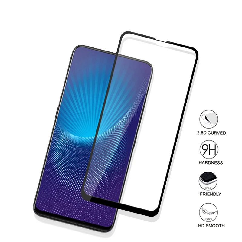 9H закаленное стекло для vivo v9 Nex s y81 полное покрытие экрана Защита v 9 nexx y 81 glas
