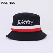 Черная хип-хоп Мужская шляпа-Панама женская модная шляпка хараджуку в полоску черный белый хаки шляпы для рыбалки