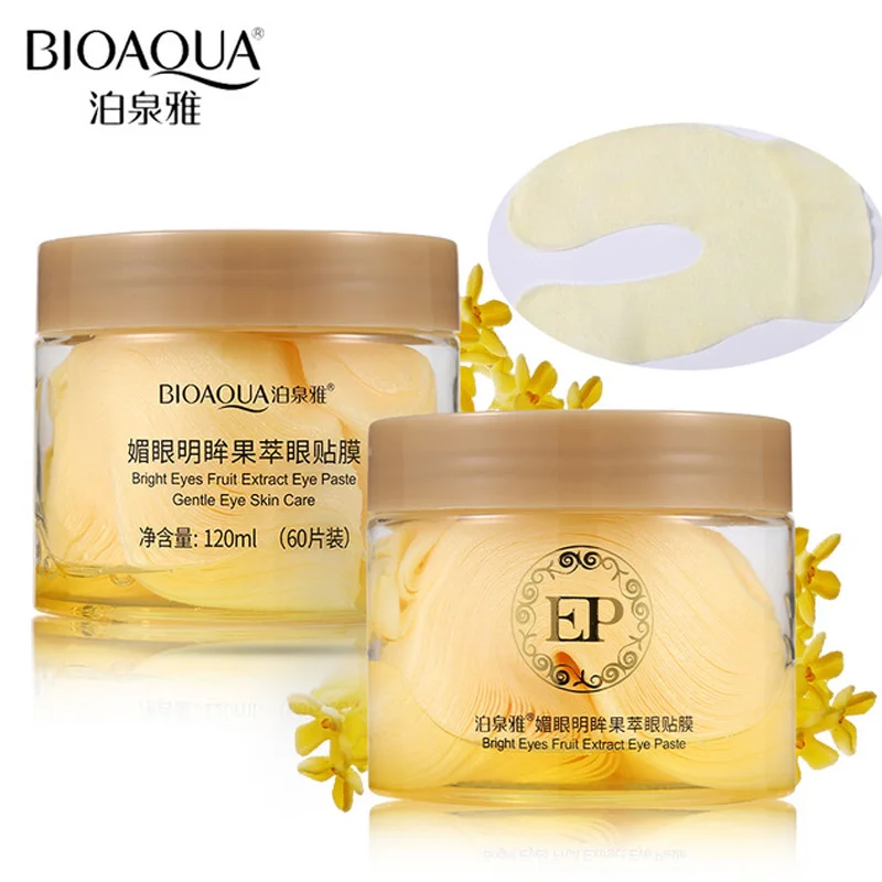 

BIOAQUA Lemon Extract Eyes Mask Moisturizing Lift Firming Ageless Anti-Wrinkle Dark Circles Eye Patches Eye Face Care Mask