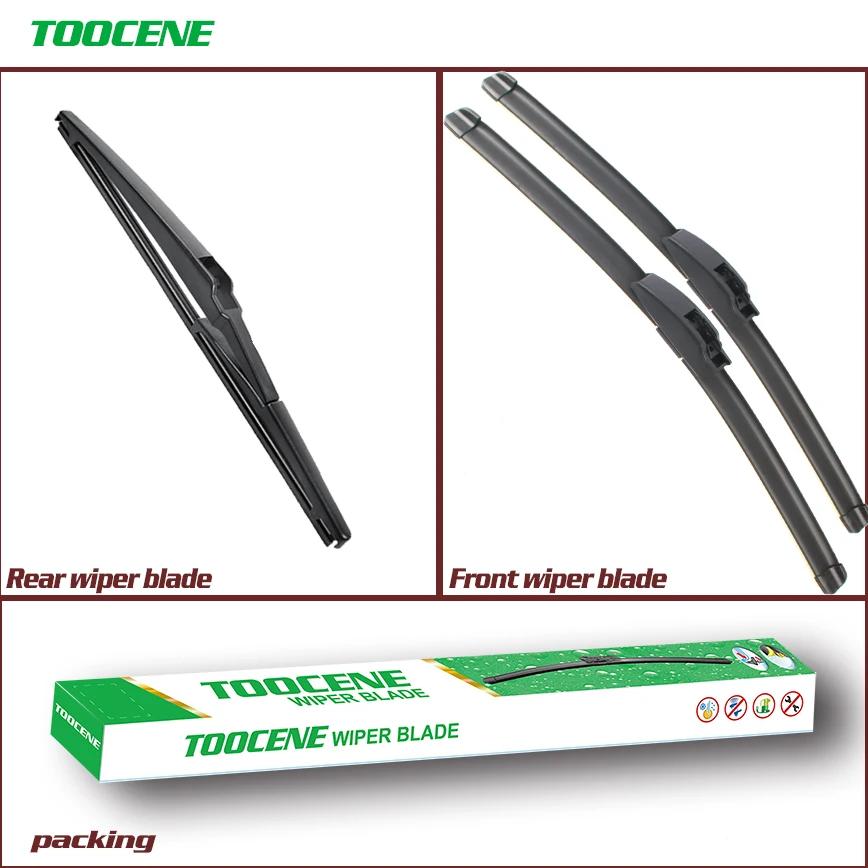 Front and Rear Wiper Blades For KIA Soul 2010 2011 2012 2013 Windshield