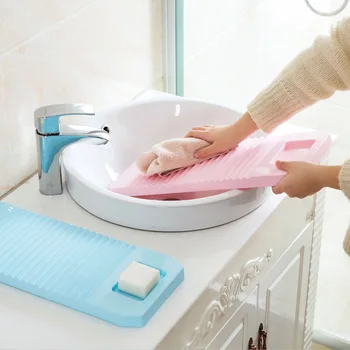 

Vanzlife plastic non-slip washboard large laundry plate household washing clothes seesaw thickening laundry tub poke board