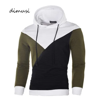 

DIMUSI Autumn Winter Mens Hoodies Fashion Mens Slim Sports Wear Hooded Sweatshirts Mens Hip Hop Hoodies Tracksuit Coats Clothing