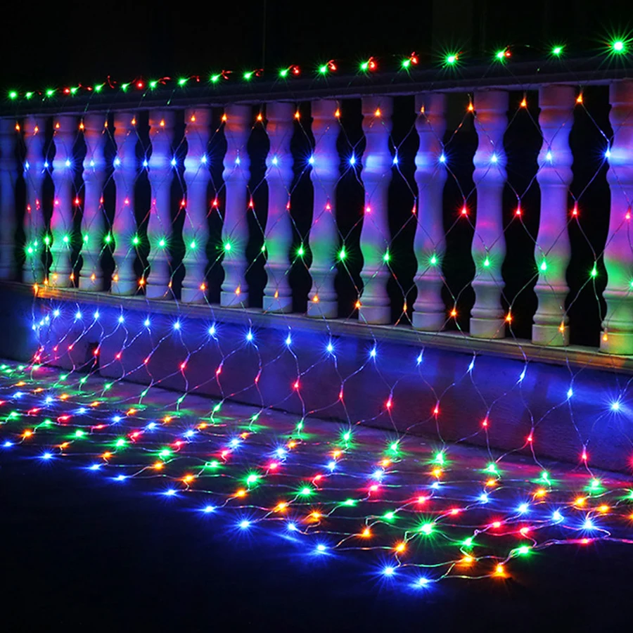 880LEDs Net Mesh Light LED String Fairy Lights Wedding Party Garden Xmas Decor