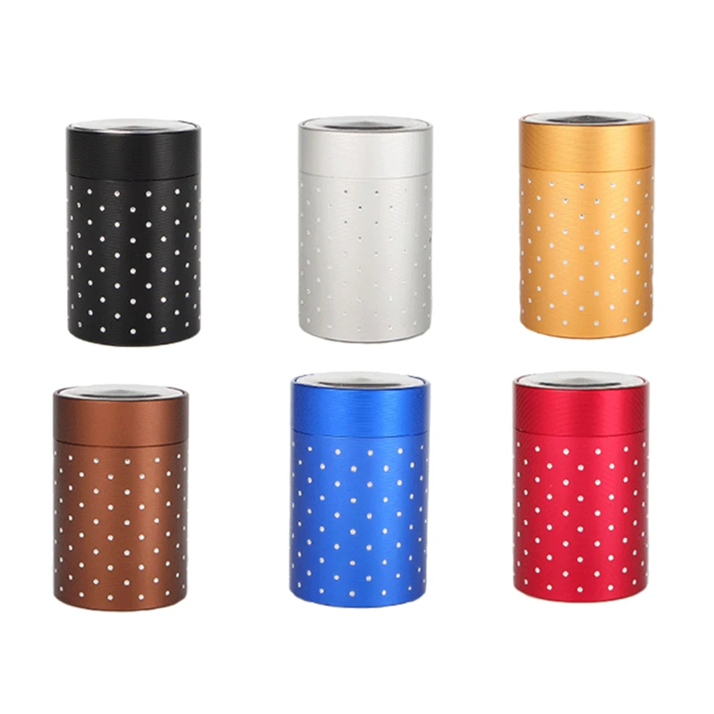 Tea Caddies Round Metal Tea Box With Lid Tea Jar Coffee Powder Cans 7 x 4.5cm