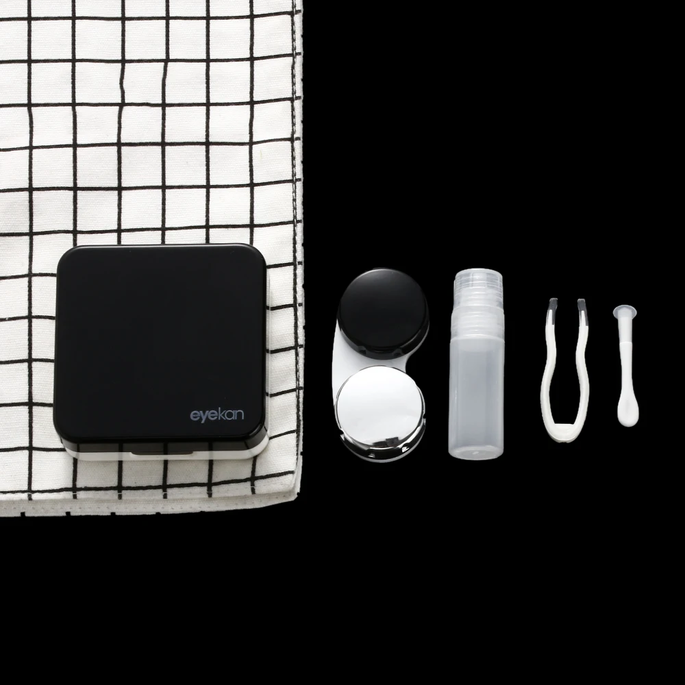 1 шт.,, АБС-пластик, отражающая контактная зеркальная линза, портативная мини-пластиковая коробка для путешествий, держатель для хранения, чехол для замачивания