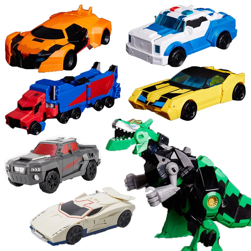 

1PCS Transformation Kids Alloy Robot Cars Bumblebee Optimus Prime Model Action Figures Toys For Children