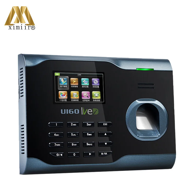 Hohe Qualität ZK U160 Biometrische Fingerprint Zeit Teilnahme WIFI TCP/IP USB Fingerprint Zeit Clock Mitarbeiter Teilnahme
