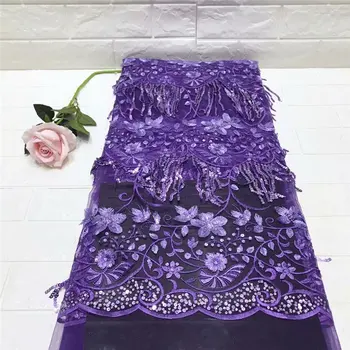 

Sequin Lace Fabric Latest French Lace Fabric 2019 3d Flower Lace Fabric eEmbroidery African Lace Fabric For Party Dress